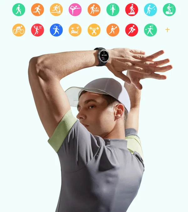 COLMI M42 Smartwatch – 1.43 AMOLED Display, Voice Calling, and 100+ Sports Modes (5) COLMI M42 Smartwatch – 1.43 AMOLED Display, Voice Calling, and 100+ Sports Modes