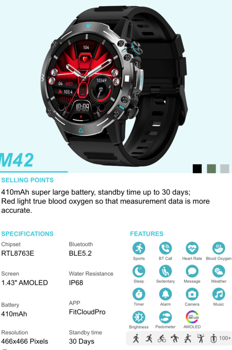 Colmi M42 Smartwatch: The Ultimate Fitness and Lifestyle Companion in Ghana